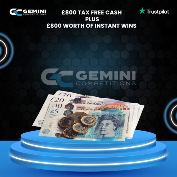 £800 Cash plus instant wins